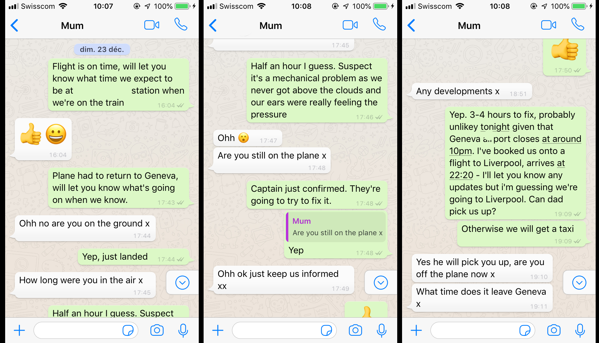 umair-akbar-messages to mum - Lawyers Automate This, So Why Don't Airlines?